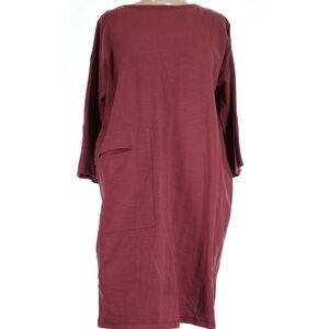 Gudrun Sjoden Deep Red Long Sleeve Dress